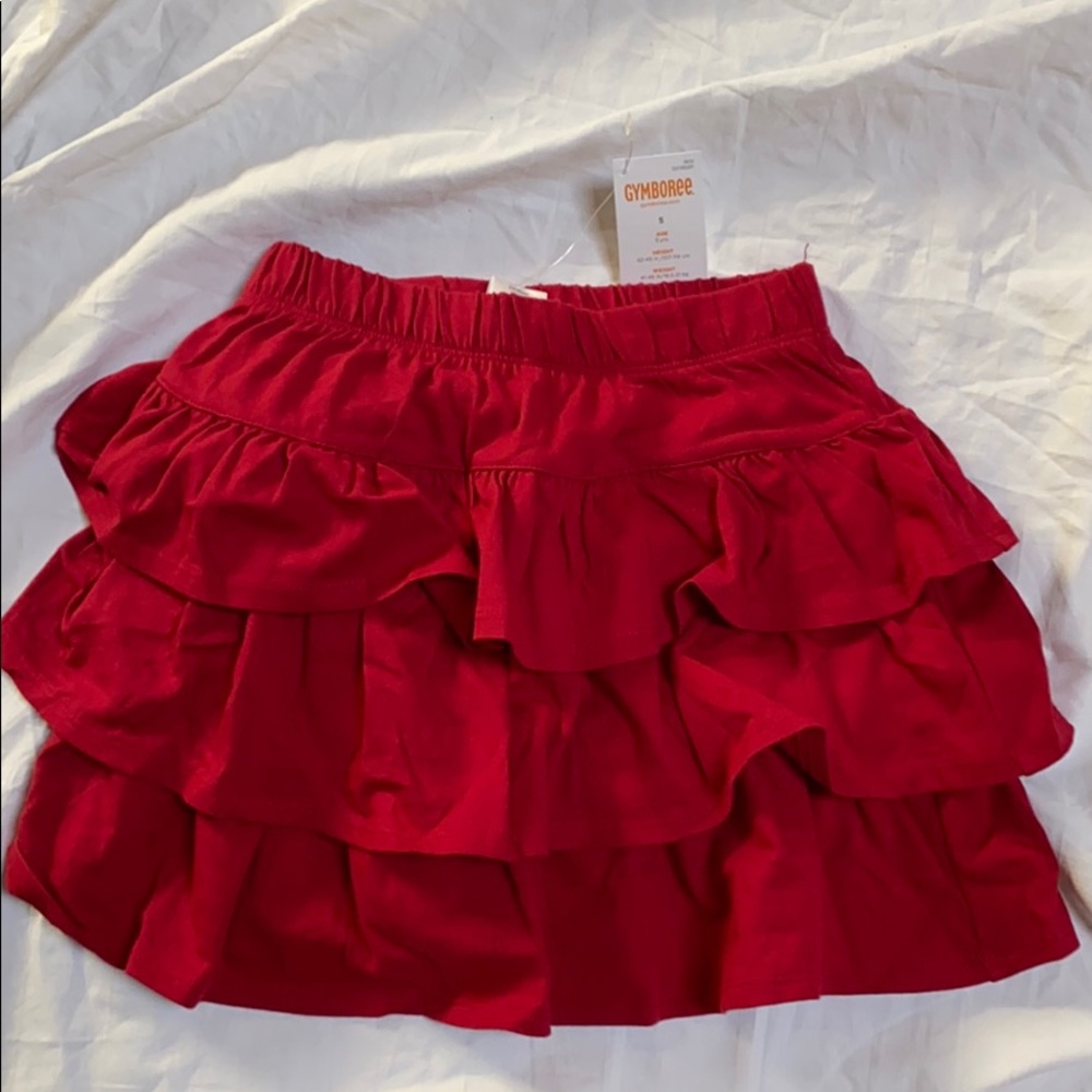 NWT Gymboree Red Tiered skirt size 5